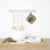 Dachshund Hippie Dawg Pair of Pot Holders Kitchen Heat Resistant Pot Holders Sets Oven Hot Pads for Cooking Baking BBQ, 7 1/2 x 7 1/2