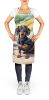 Dachshund Spring Path Apron Cooking Kitchen Server Baking Crafts Gardening for Adult Women Men, Unisex, Large, Multicolor