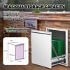 Outdoor Kitchen Drawer Combo,BBQ Triple Drawer & Trash Drawer Combo Stainless Steel for BBQ Island,Grilling Station