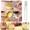 Ergonomic Adjustable Stainless Steel Jar & Can Opener - Effortless Grip for Seniors & Arthritis, Multifunctional Bottle Opener Fits Most Lids, Heavy D